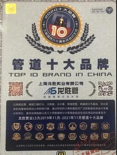 2019-2021年度CNPP管道十大品牌 2019-2021年度CNPP管道十大品牌
