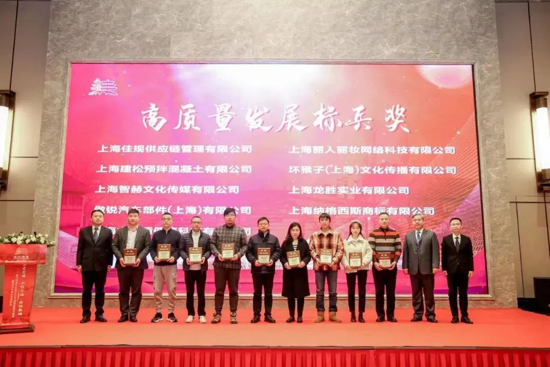 上海龍勝榮獲2022年度高質量發(fā)展標兵獎 上海龍勝榮獲2022年度高質量發(fā)展標兵獎